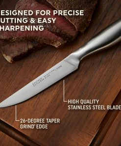 Alternative view of Corelle Vitrelle Insignia Steel Corelle 4-piece Steak Knife Set