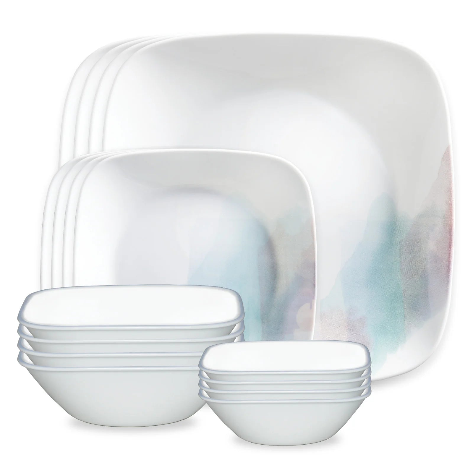 Corelle Vitrelle Aquarello 16-piece Dinnerware Set, Service for 4