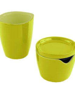 Corelle Vitrelle Sprout Cream and Sugar Set
