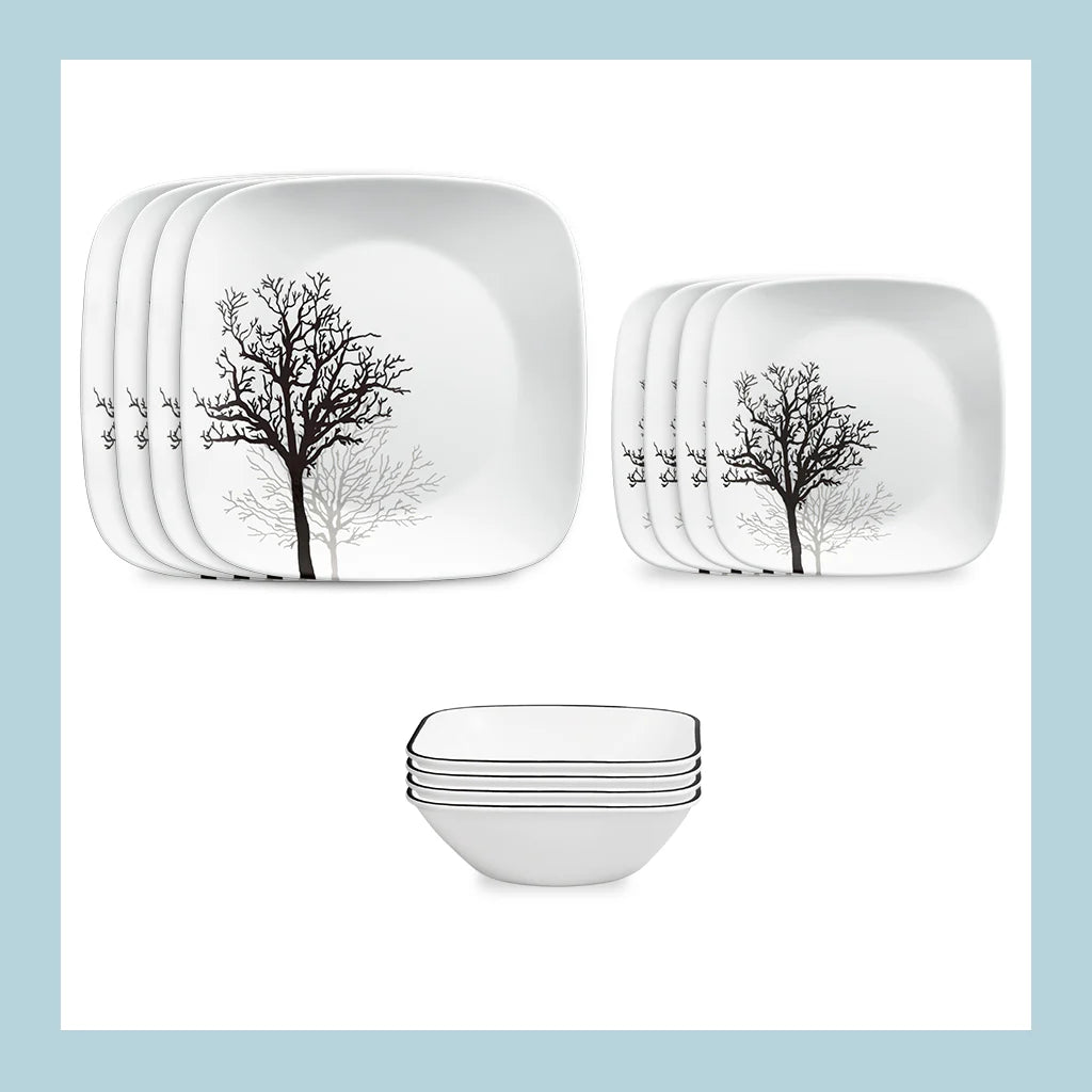 Corelle Vitrelle Timber Shadows 18-piece Dinnerware Set, Service for 6 - Image 4