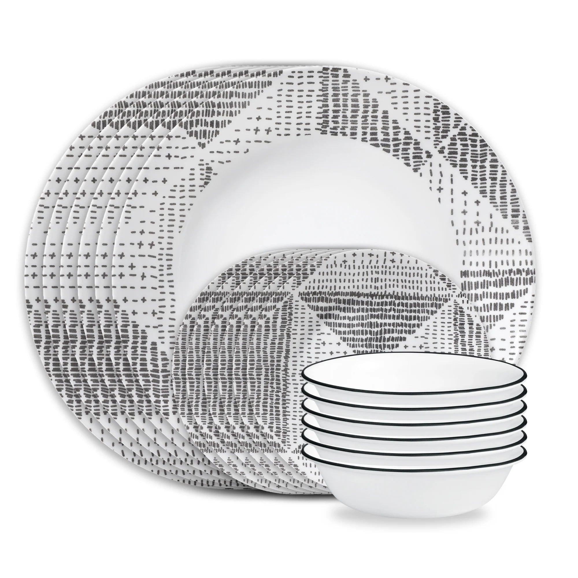 Corelle Vitrelle Odisha 18-piece Dinnerware Set, Service for 6