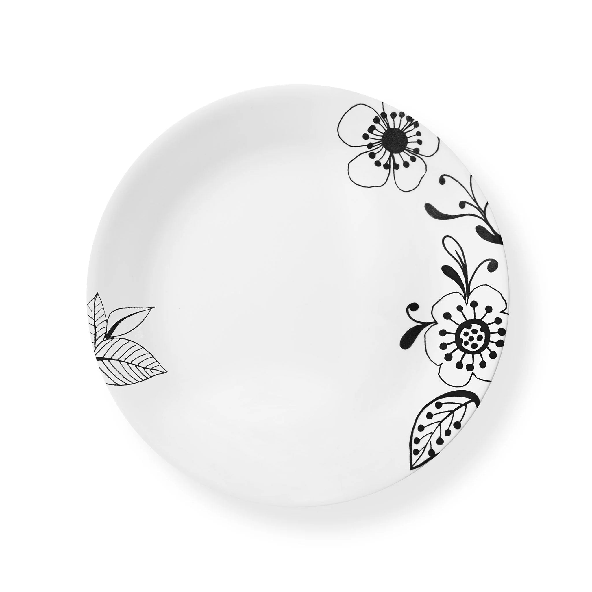 Corelle Vitrelle Inked Poppy 10.25 Dinner Plate
