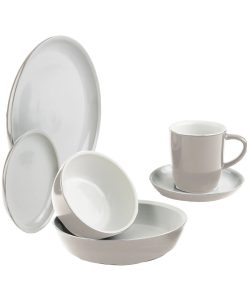 Corelle Vitrelle 6-piece Truffle Dinnerware Set , Service for 1