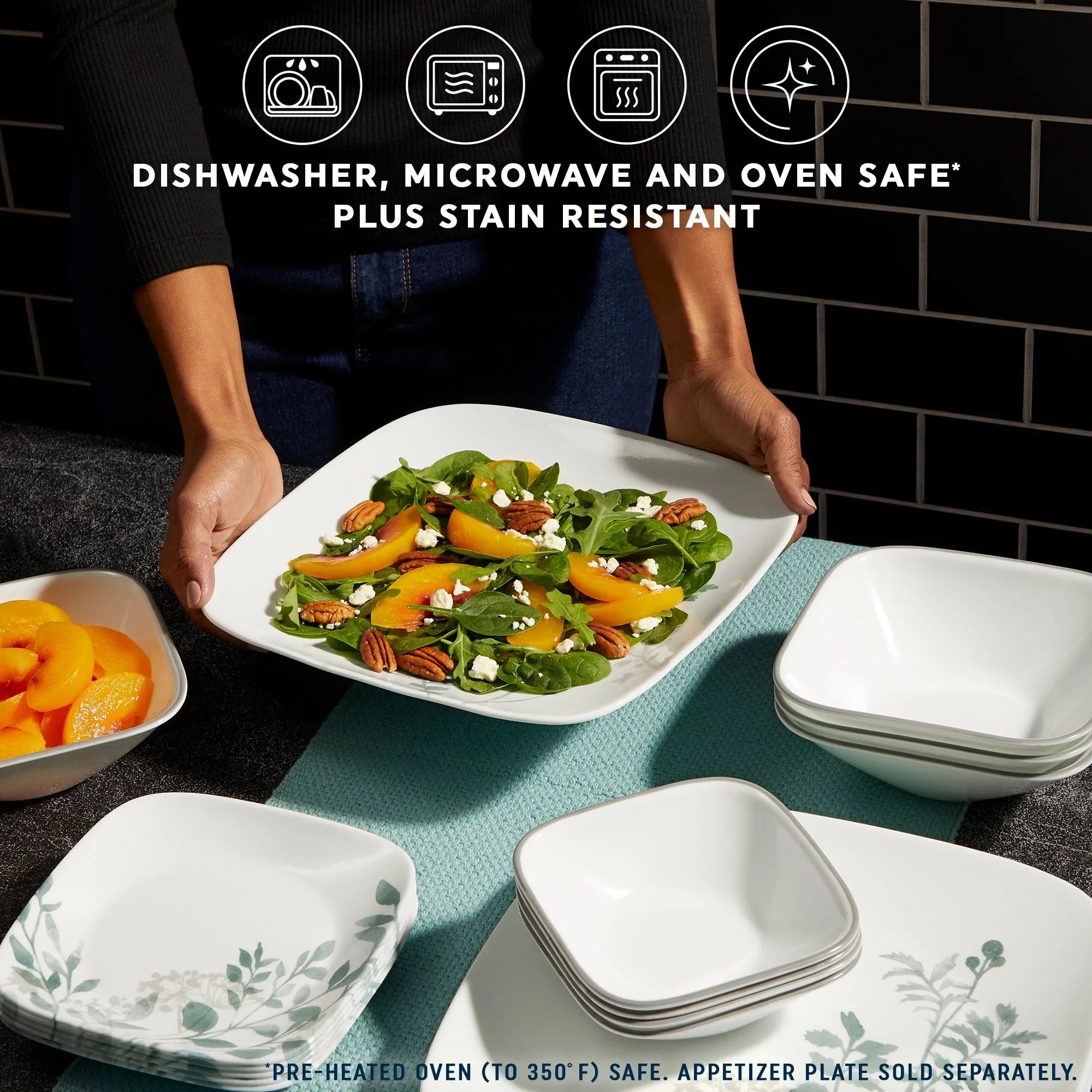 Corelle Vitrelle Amalie 16-piece Dinnerware Set, Service for 4 - Image 5