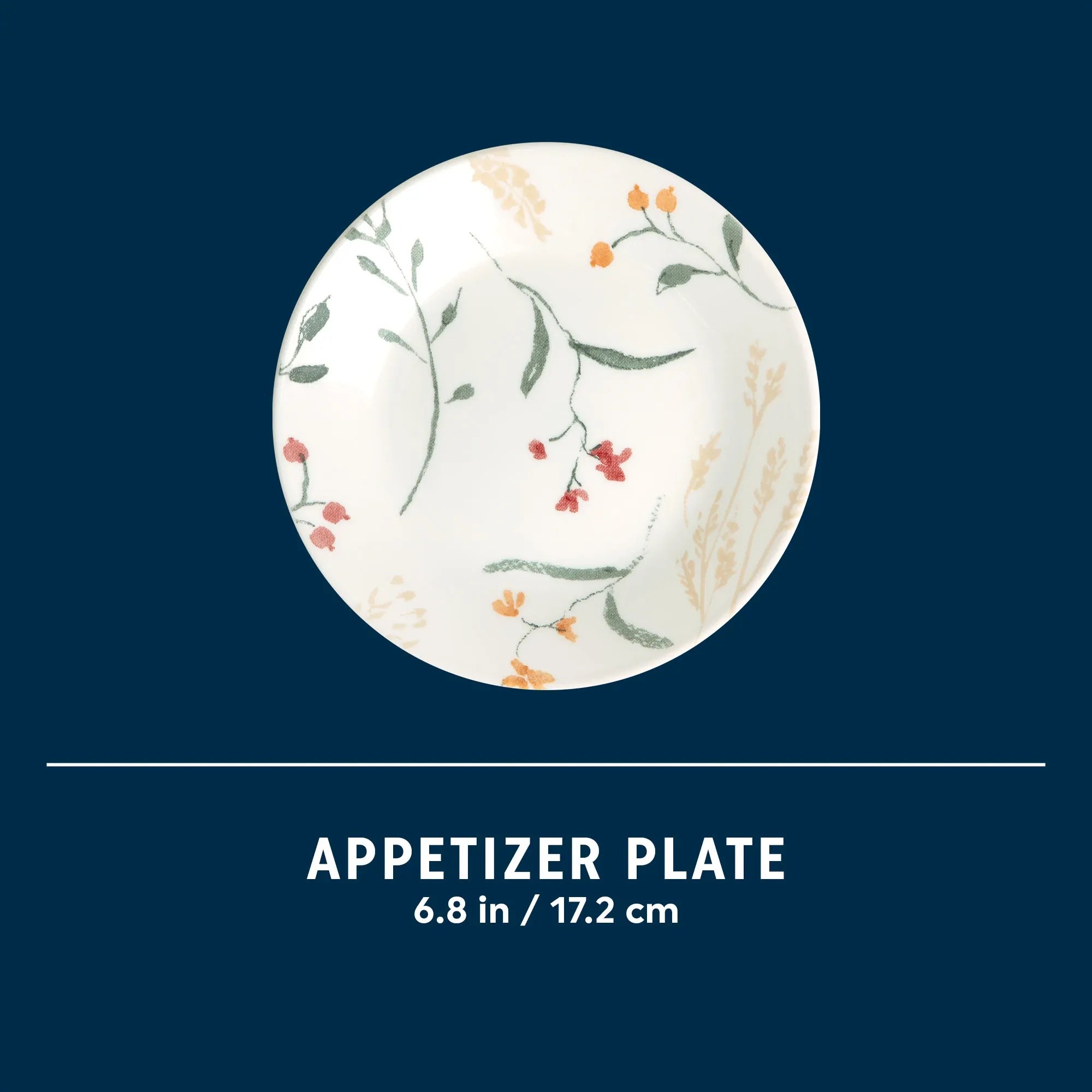 Corelle Vitrelle Wildflower Scatter 6.75 Appetizer Plate - Image 8