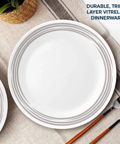 Alternative view of Corelle Vitrelle Brushed Silver 8.5 Salad Plate
