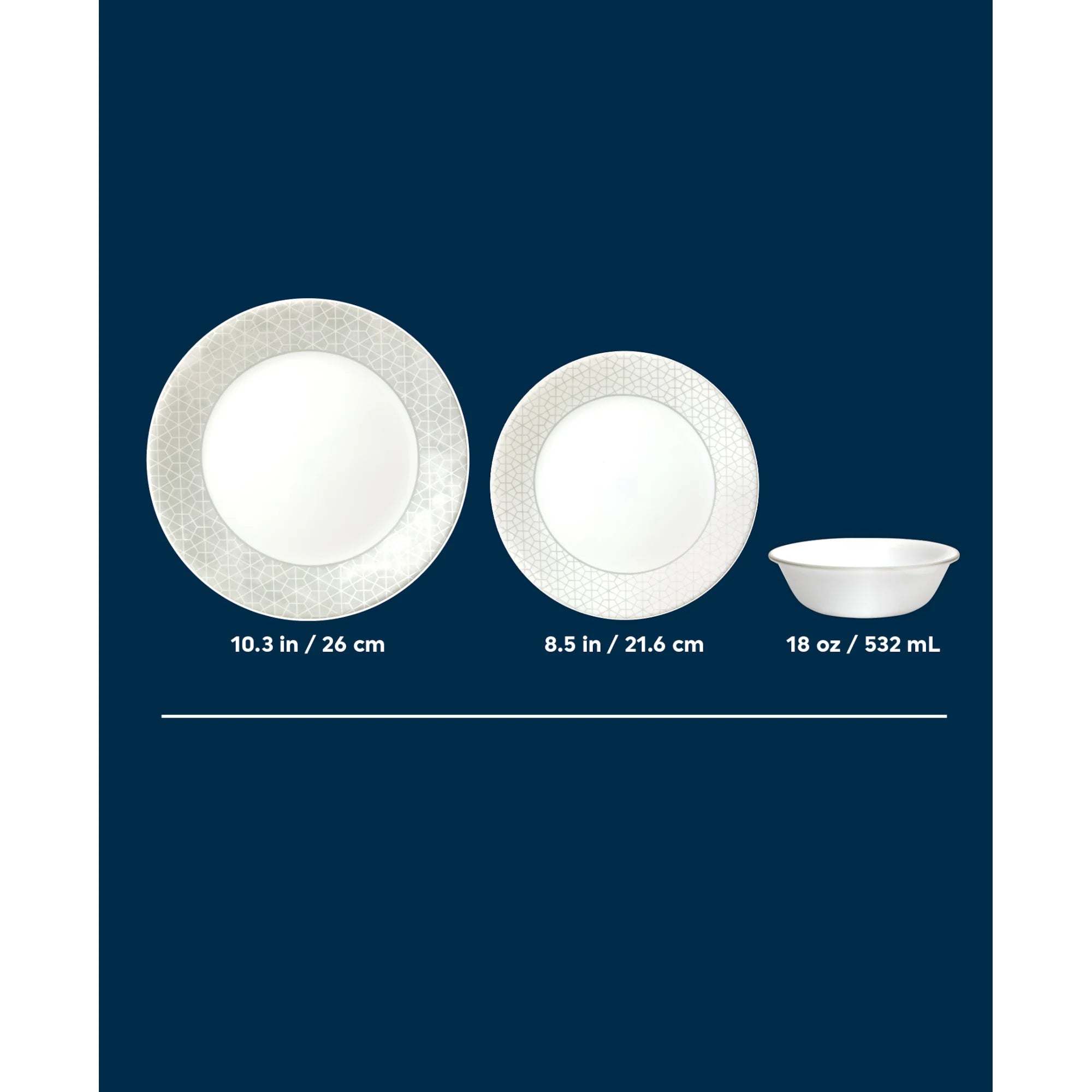 Corelle Vitrelle Knox 12-piece Dinnerware Set, Service for 4 - Image 6