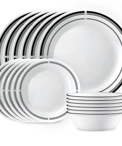 Corelle Vitrelle Brasserie 18-piece Dinnerware Set, Service for 6