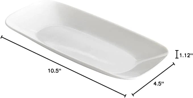 Corelle Vitrelle Pure White Appetizer Tray- 10.5 - Image 3