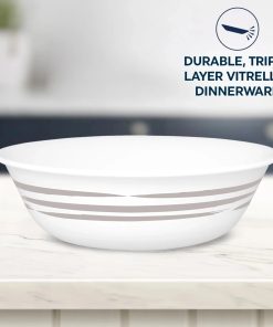Alternative view of Corelle Vitrelle Brushed Silver 18-ounce Cereal Bowl