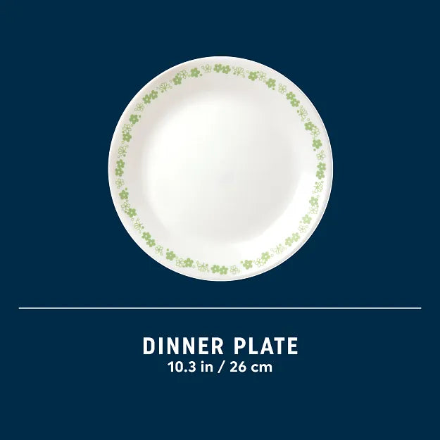 Corelle Vitrelle Spring Blossom Green 10.25 Dinner Plate - Image 6