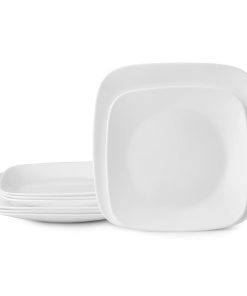 Corelle Vitrelle Boutique Vivid White 8-piece Dinnerware Set, Service for 4