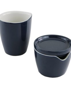 Corelle Vitrelle Midnight Blue Cream and Sugar Set