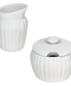 Corelle Vitrelle French White Corelle Cream & Sugar Set