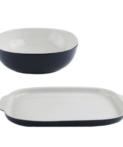 Corelle Vitrelle 2-piece Serving Set, Midnight Blue