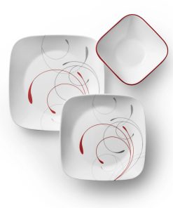 Alternative view of Corelle Vitrelle Square Splendor 18-piece Dinnerware Set, Service for 6