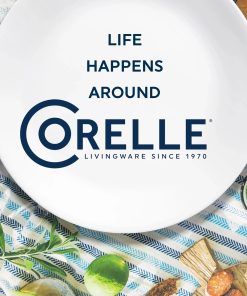 Alternative view of Corelle Vitrelle Brilliant Blue Banded 2-quart Serving Bowls, 2-pack