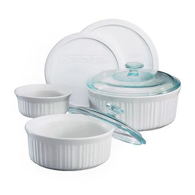 Corelle Vitrelle French White Corelle 7-piece Casserole Set