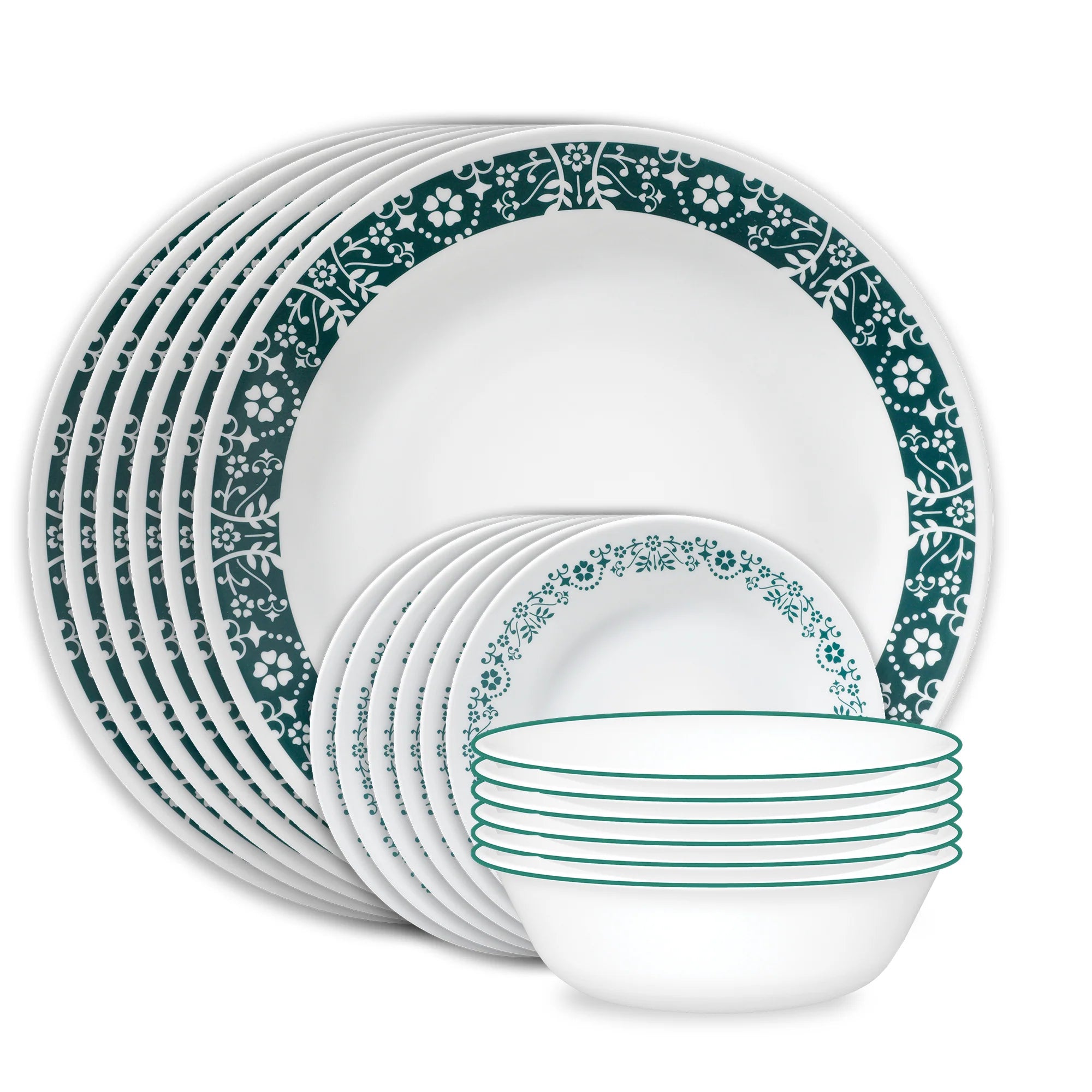 Corelle Vitrelle Penelope 18-piece Dinnerware Set, Service for 6