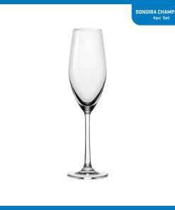 Alternative view of Corelle Vitrelle Sondria Champagne Flute Glasses (4-pieces), 7.25-ounce, Dishwasher Safe