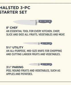 Alternative view of Corelle Vitrelle Halsted 3-piece Knife Set