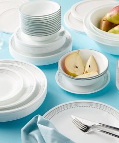 Alternative view of Corelle Vitrelle Mystic Gray 78-piece Dinnerware Set, Service for 12