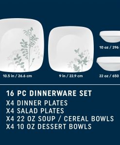 Alternative view of Corelle Vitrelle Amalie 16-piece Dinnerware Set, Service for 4