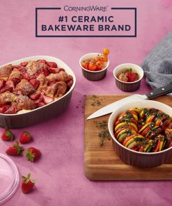 Alternative view of Corelle Vitrelle French Colors 12-piece Bakeware Set, Cabernet