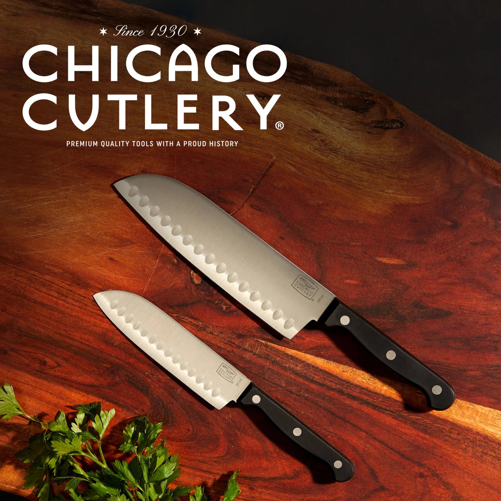 Corelle Vitrelle Essentials Corelle 2-piece Santoku / Partoku Knife Set - Image 2