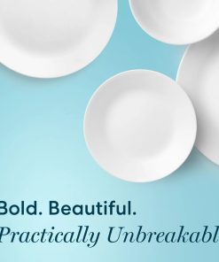 Alternative view of Corelle Vitrelle Winter Frost White 12-piece Dinnerware Set, Service for 4
