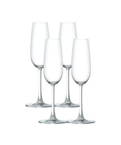 Corelle Vitrelle Matera Champagne Flutes (4-Pieces), 7-ounce, dishwasher safe