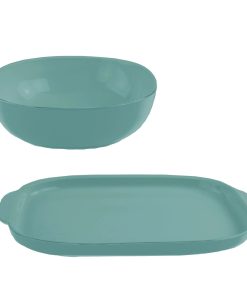 Corelle Vitrelle 2-piece Serving Set, Pool Blue