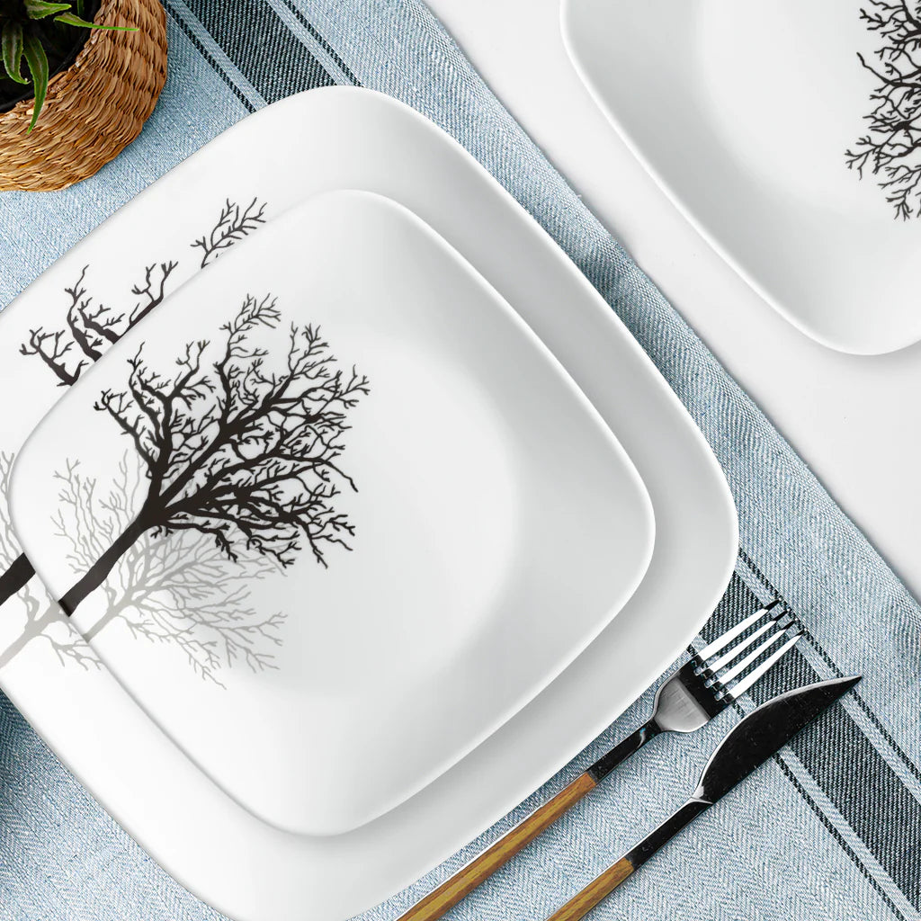 Corelle Vitrelle Timber Shadows 12-piece Dinnerware Set, Service for 4 - Image 7
