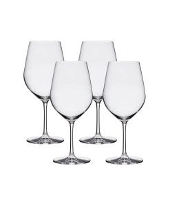 Corelle Vitrelle Tokyo Temptation Bordeaux Glasses (4-Pieces), 21-ounce, Dishwasher Safe, Lead-free Crystalline