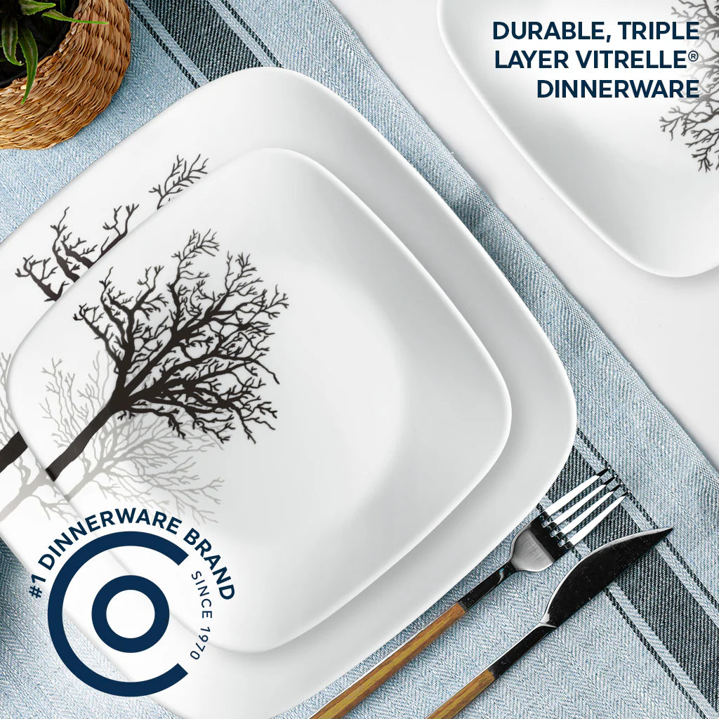 Corelle Vitrelle Timber Shadows 18-piece Dinnerware Set, Service for 6 - Image 2