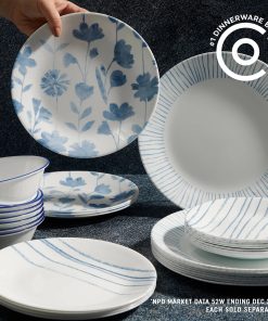 Alternative view of Corelle Vitrelle Botanical Stripes 18-ounce Cereal Bowls, 6-pack