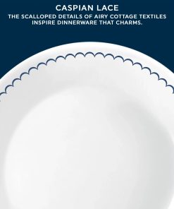 Alternative view of Corelle Vitrelle Caspian Lace 8.5 Lunch Plate, 6 pack
