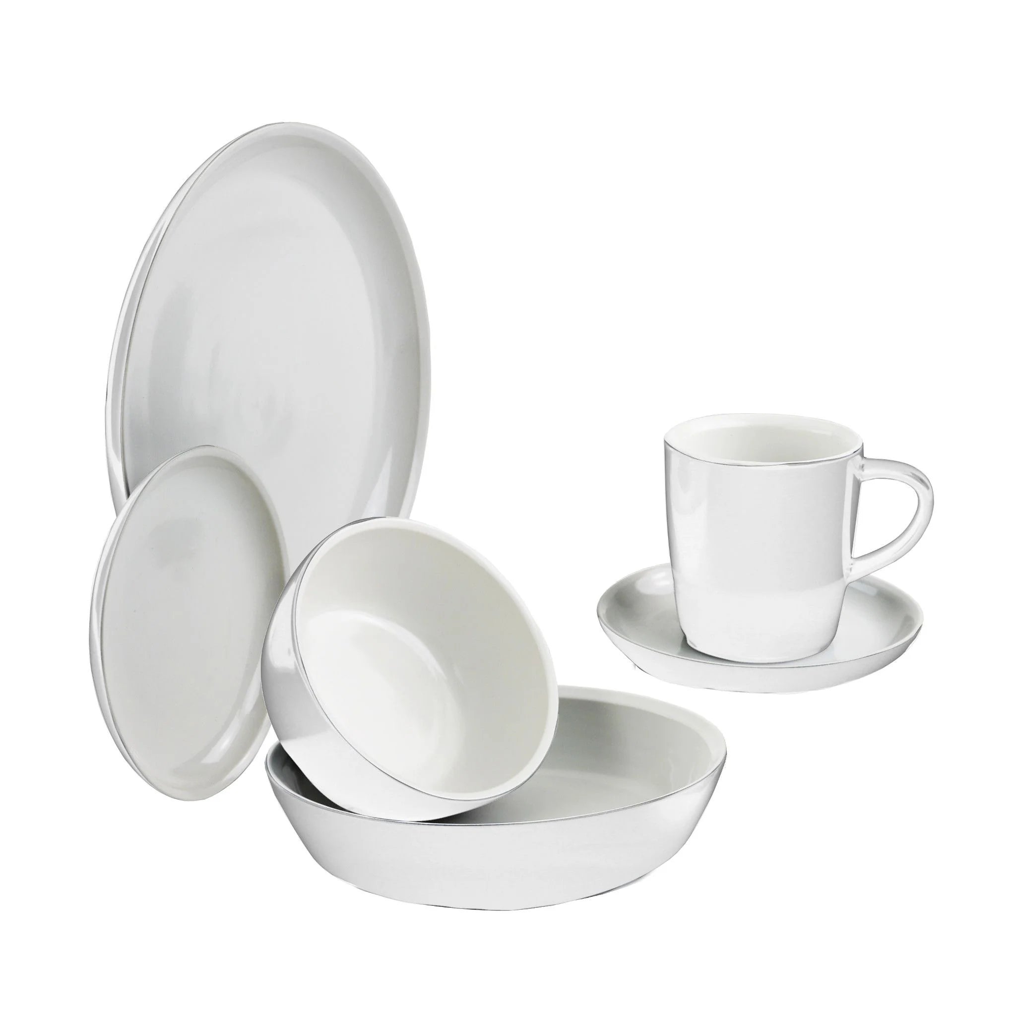 Corelle Vitrelle 6-piece Powder Dinnerware Set , Service for 1
