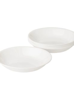 Corelle Vitrelle Winter Frost White 20-ounce Meal Bowls, 6-pack