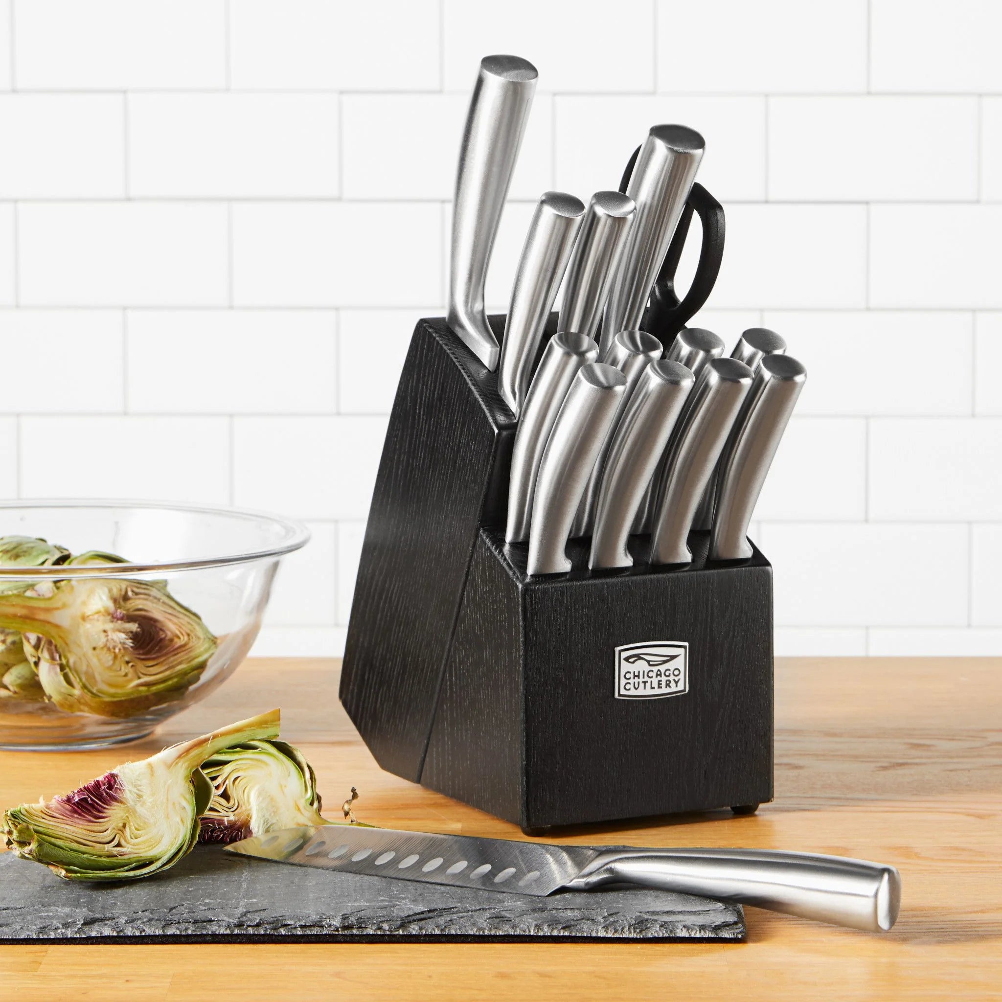 Corelle Vitrelle Malden Corelle 16-piece Stainless Steel Block Set - Image 2
