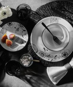 Alternative view of Corelle Vitrelle Inked Poppy 12-piece Dinnerware Set, Service for 4