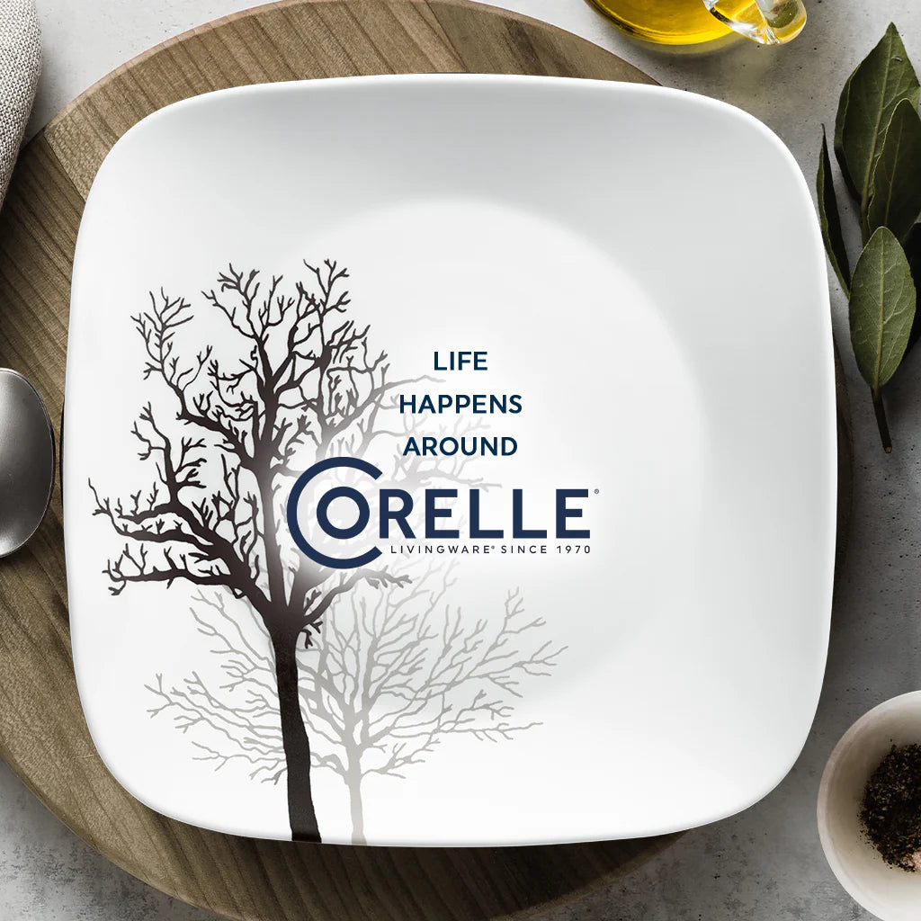 Corelle Vitrelle Timber Shadows 12-piece Dinnerware Set, Service for 4 - Image 4