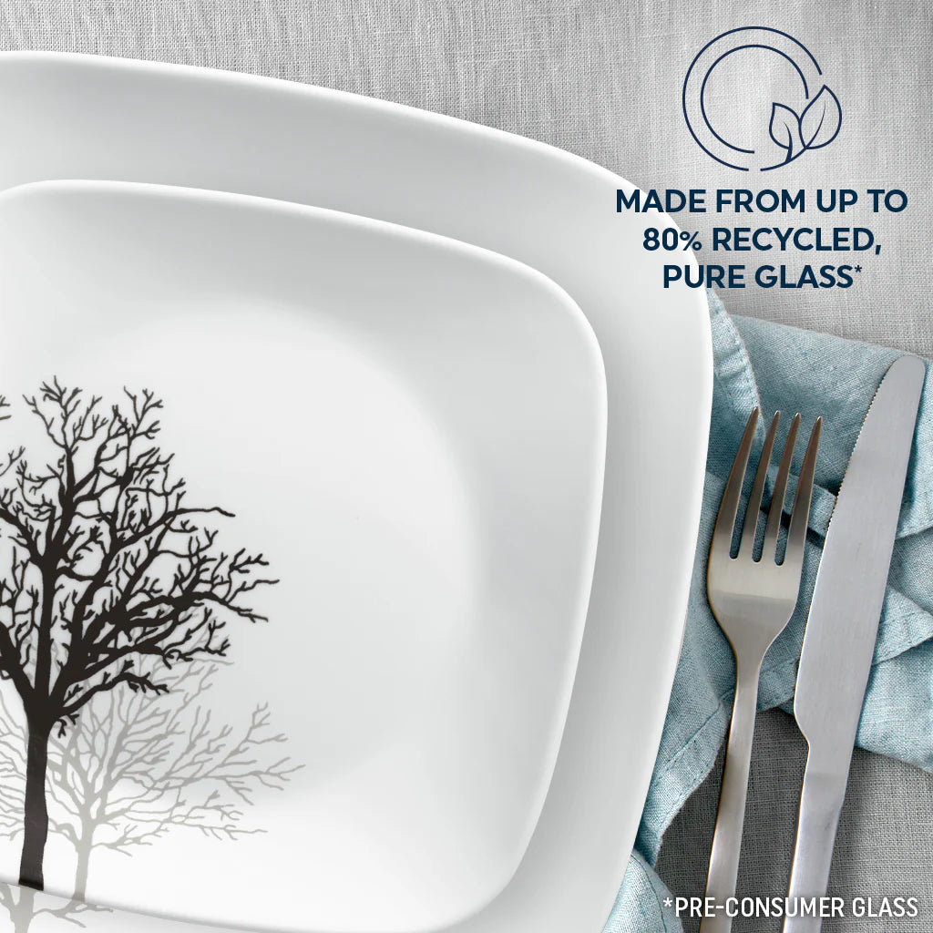 Corelle Vitrelle Timber Shadows 12-piece Dinnerware Set, Service for 4 - Image 6
