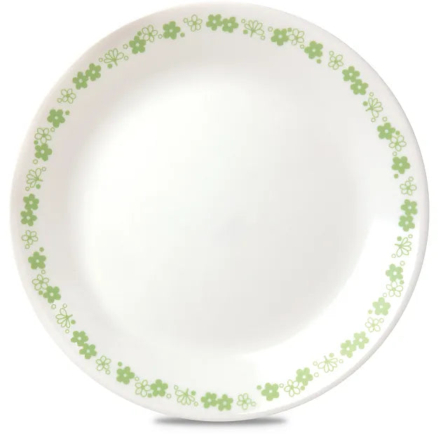 Corelle Vitrelle Spring Blossom Green 10.25 Dinner Plate