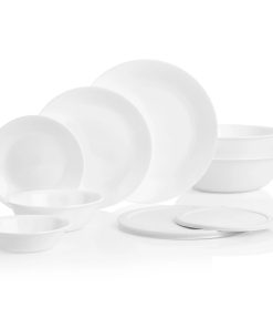 Corelle Vitrelle Winter Frost White 78-piece Dinnerware Set, Service for 12