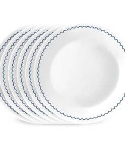 Corelle Vitrelle Caspian Lace 8.5 Lunch Plate, 6 pack