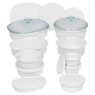 Corelle Vitrelle French White Corelle 20-piece Bakeware Set