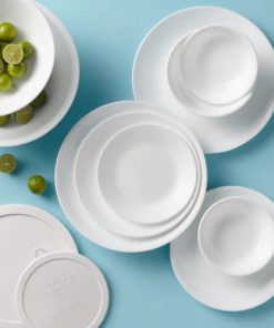 Alternative view of Corelle Vitrelle Winter Frost White 78-piece Dinnerware Set, Service for 12