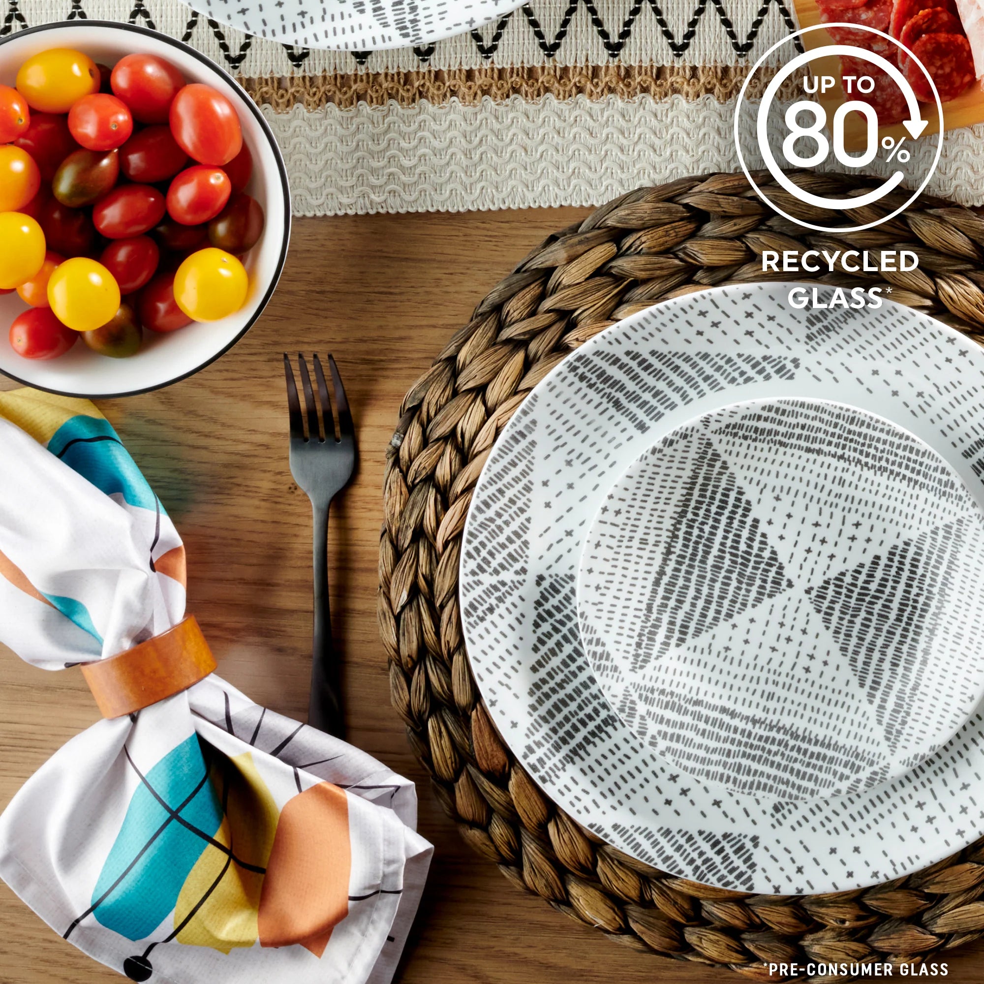 Corelle Vitrelle Odisha 18-piece Dinnerware Set, Service for 6 - Image 5