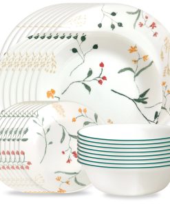 Corelle Vitrelle Wildflower Scatter 32-piece Dinnerware Set, Service for 8